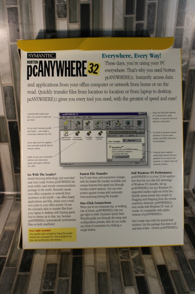 SYMANTEC NORTON pcANYWHERE 32