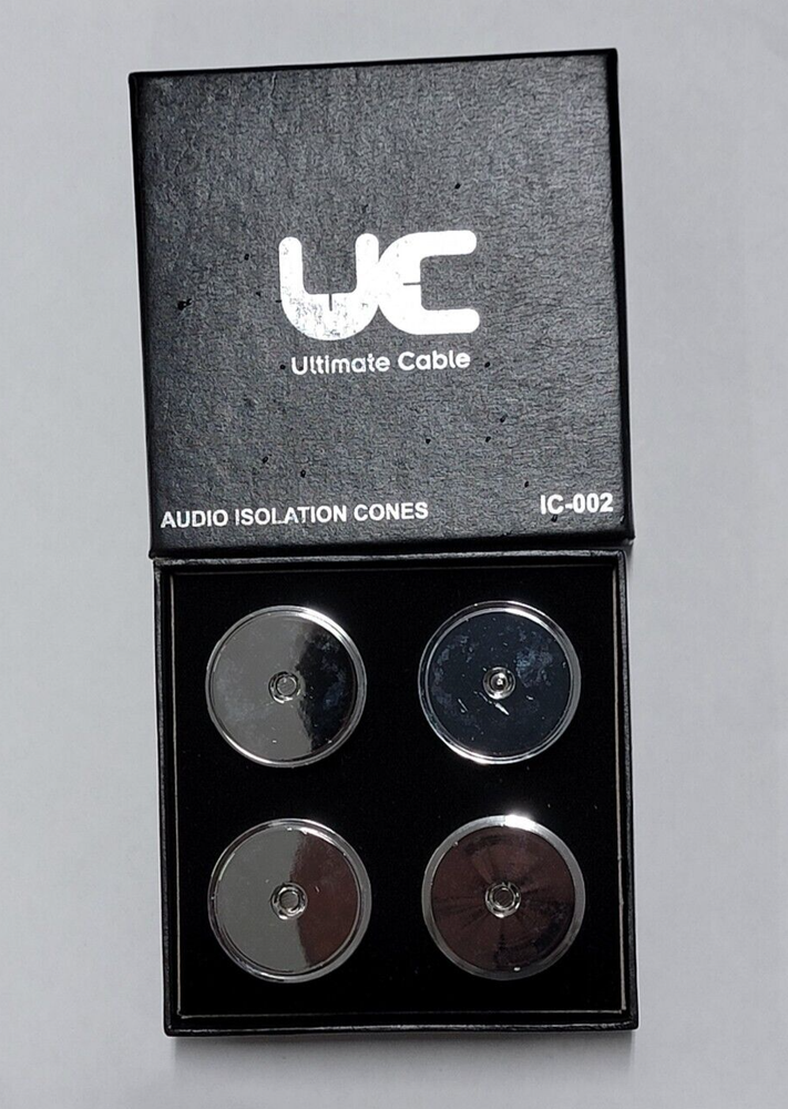 4 Pcs Audio Isolation Cones (Silver)