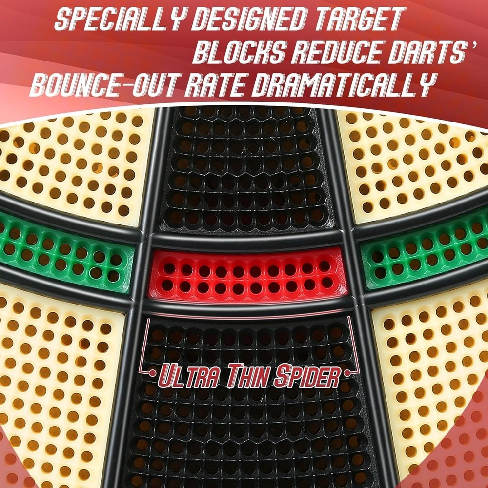 Electronic Dart Board Set 40 Games LED Digital Soft Tip w/ Darts