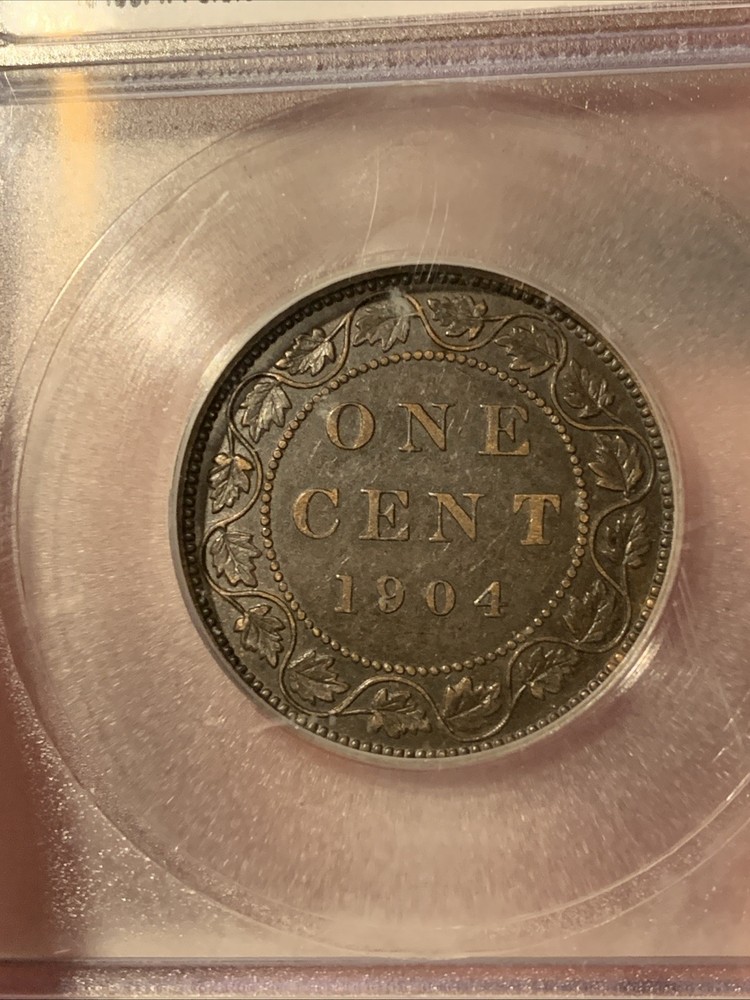 1904 Canada Large Cent ~ ICG AU53 ~ NICE!!!