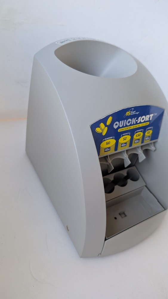 Royal Sovereign Quick Sort Coin Sorter CO-1000 Unit Only