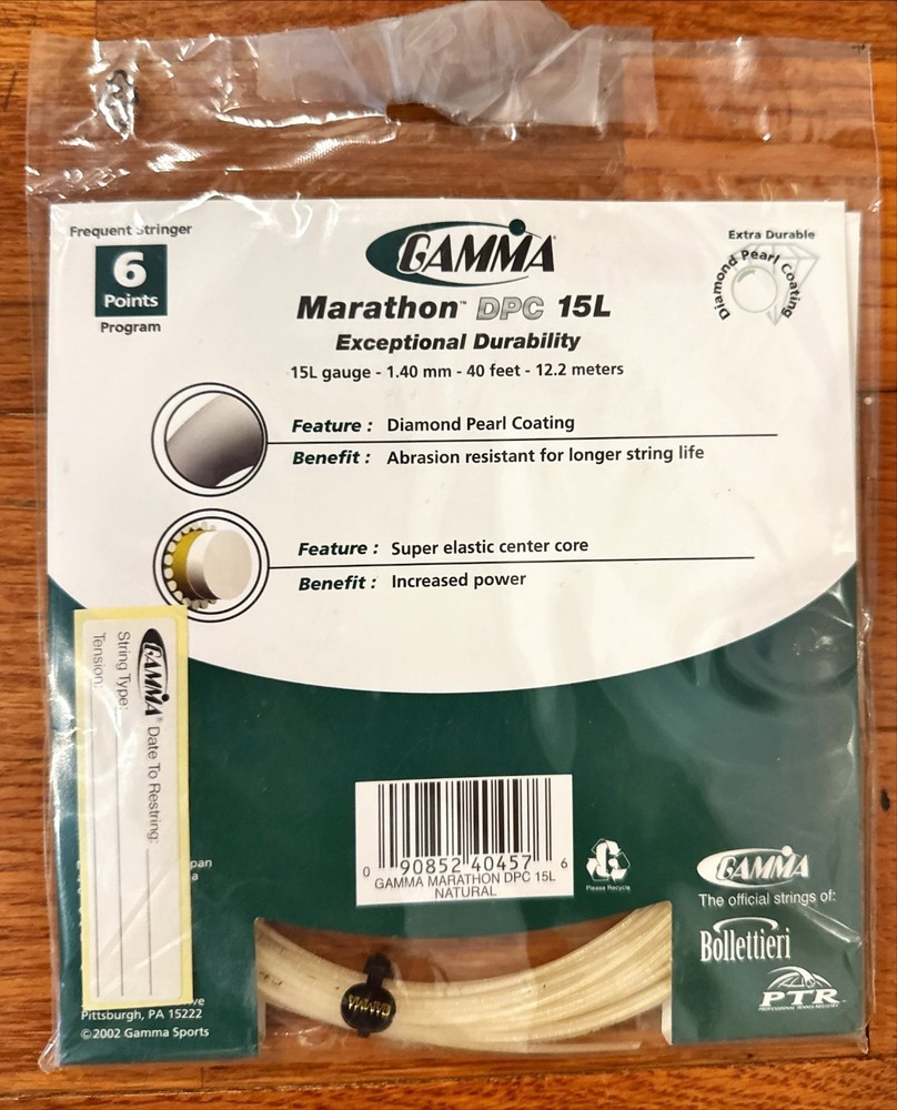Gamma Marathon DPC 15L Tennis String