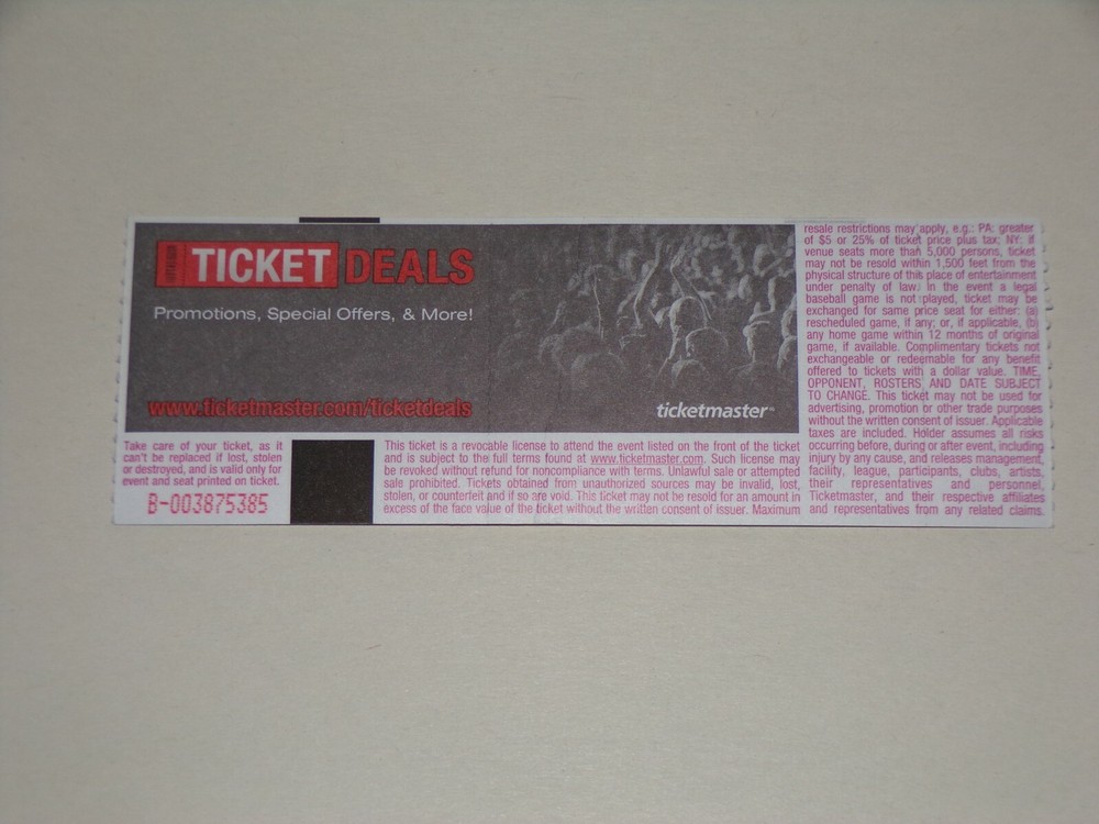 Kiss ACE FREHLEY Solo Full Concert Ticket Stub 2014 Tour BB Kings NYC NY