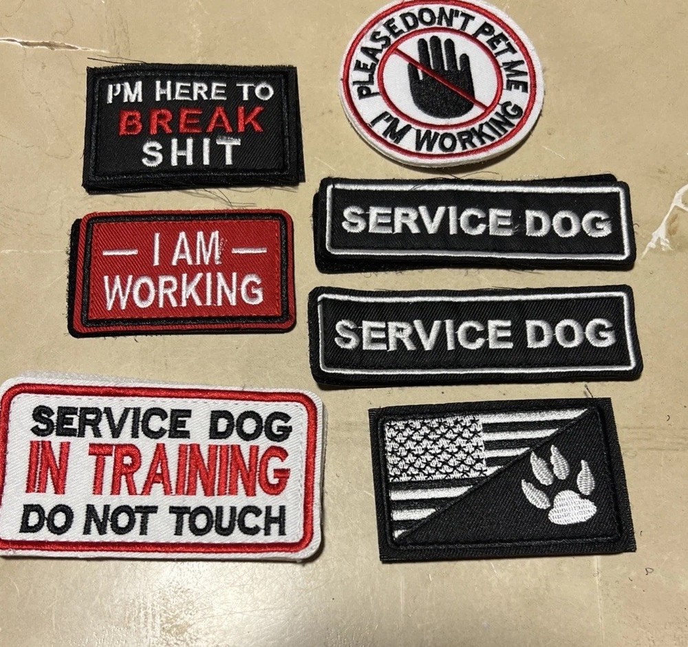 Service Dog Working Patch Set - Do Not Touch, Ask to Pet, Handler Bites