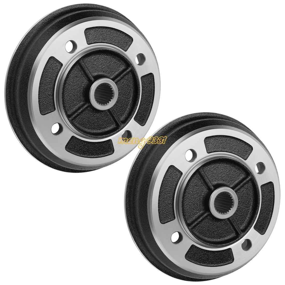 2 X Front Brake Drums for Kawasaki Mule 2010 2500 2510 1990 1993-2001 41038-1219