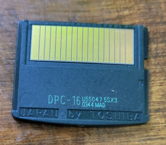 FUJIFILM 16MB xD Memory Card used