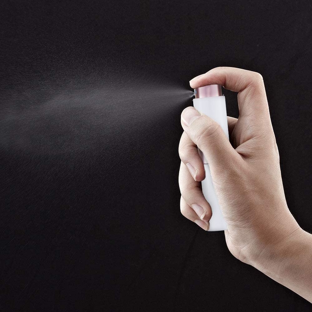 LISAPACK 8ml Travel Portable Empty Perfume Atomizer Spray Bottles 3Pack White