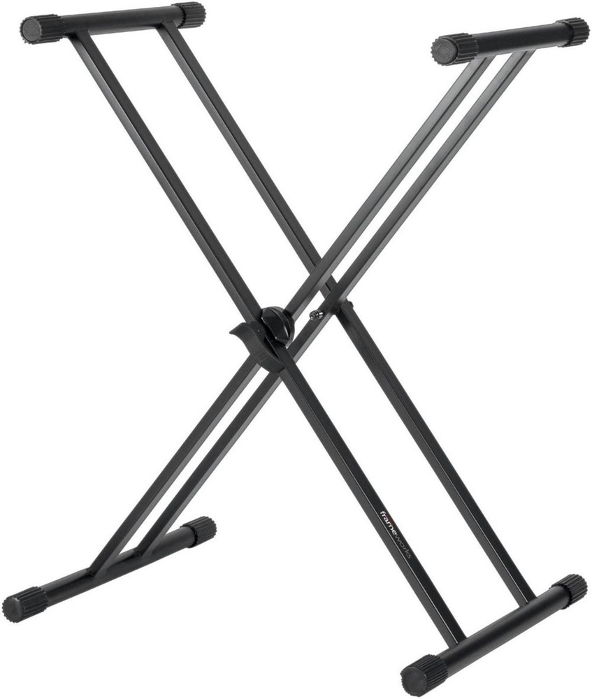 Gator Frameworks Double Brace X-Style Keyboard Stand with Adjustable Height a...