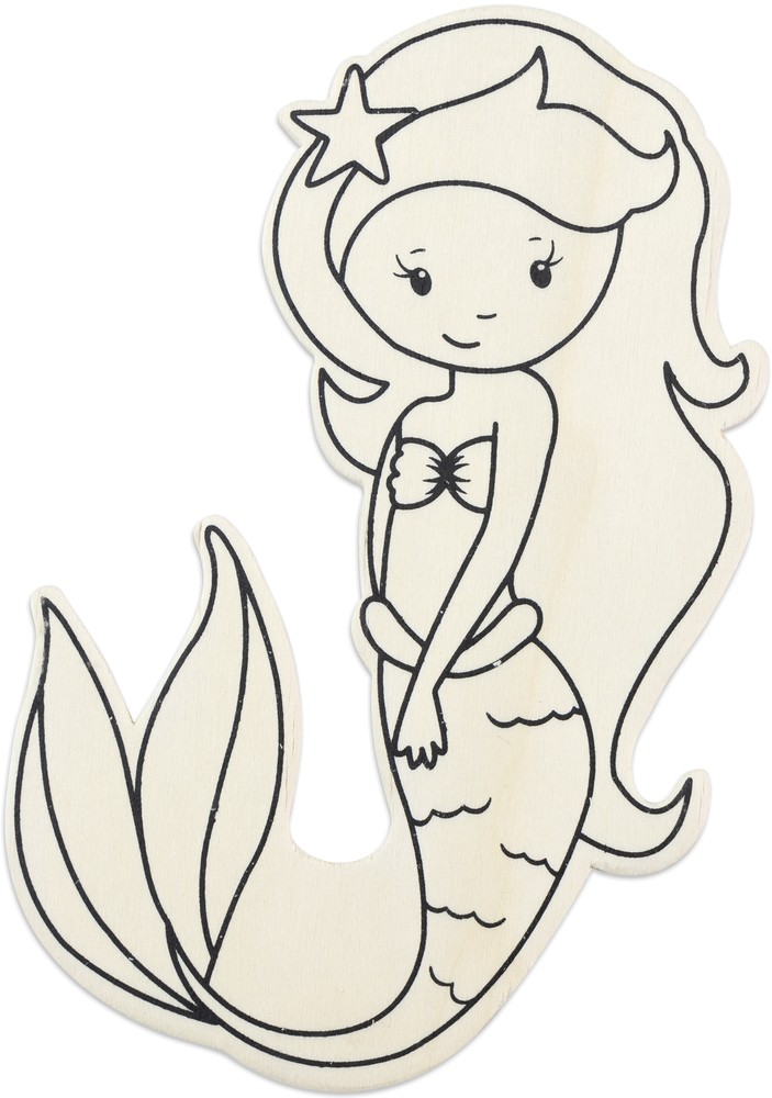 CousinDIY MDF Shape-Mermaid - 12 Pack