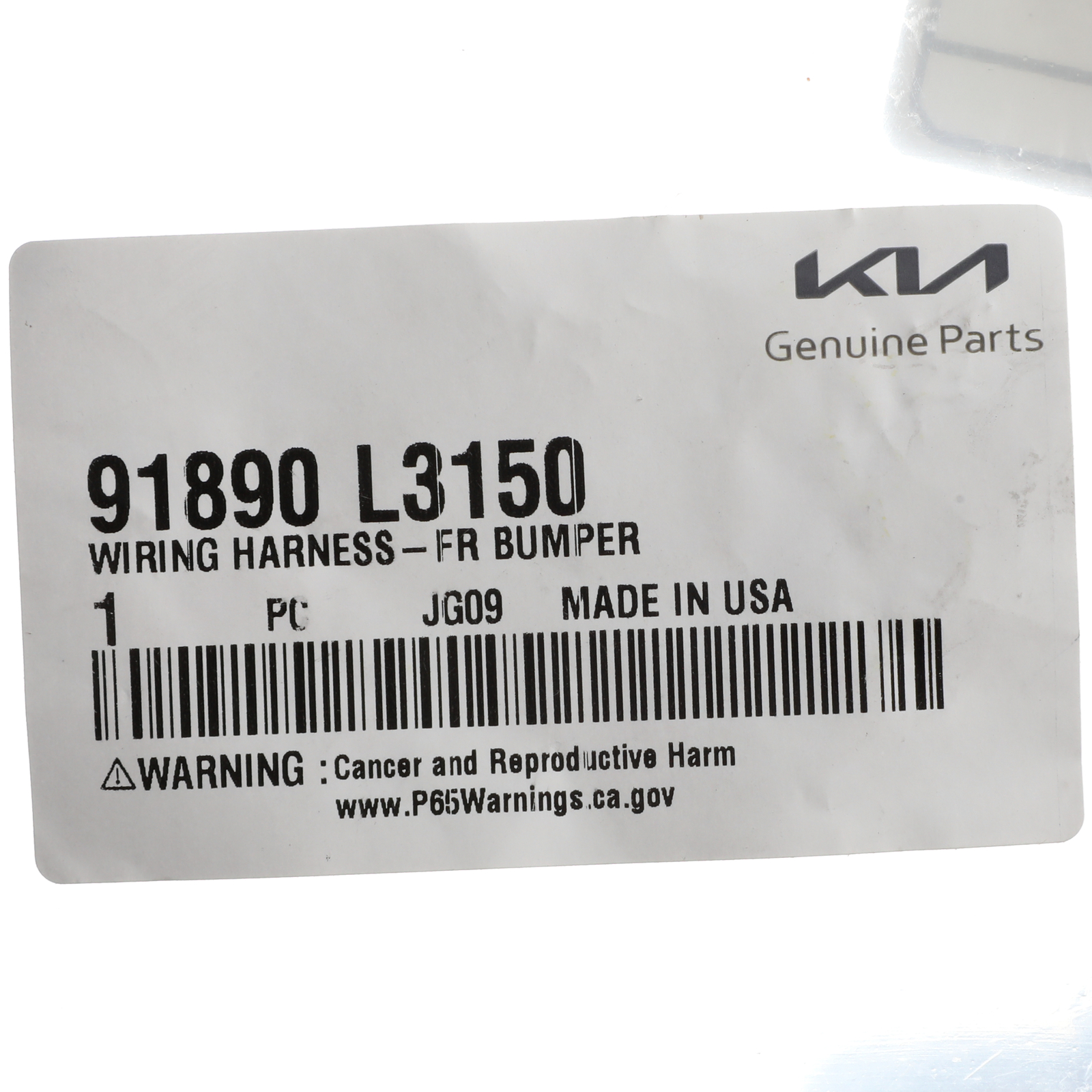 NEW OEM Kia 2021-2024 K5 Wiring Harness Electrical Cable 91890-L3150