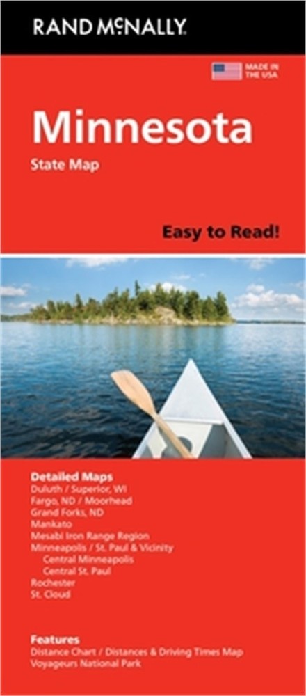 Rand McNally Easy to Read: Minnesota State Map (Sheet Map, Folded)