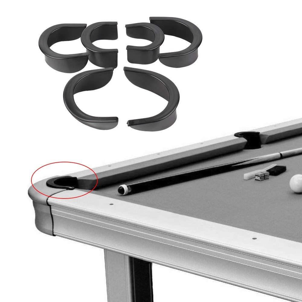 6 Pcs Billiard Pool Table Hole Pocket Rubber Liners Accessory Set