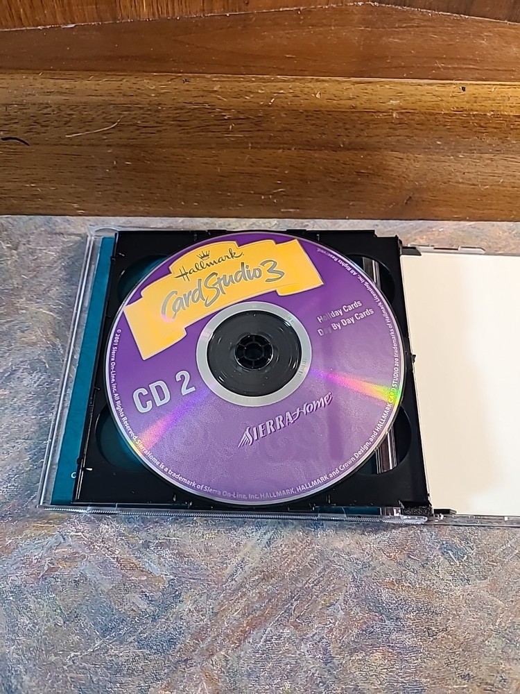 Hallmark Card Studio 3 Deluxe PC CD-Rom 3 Disc Set Software