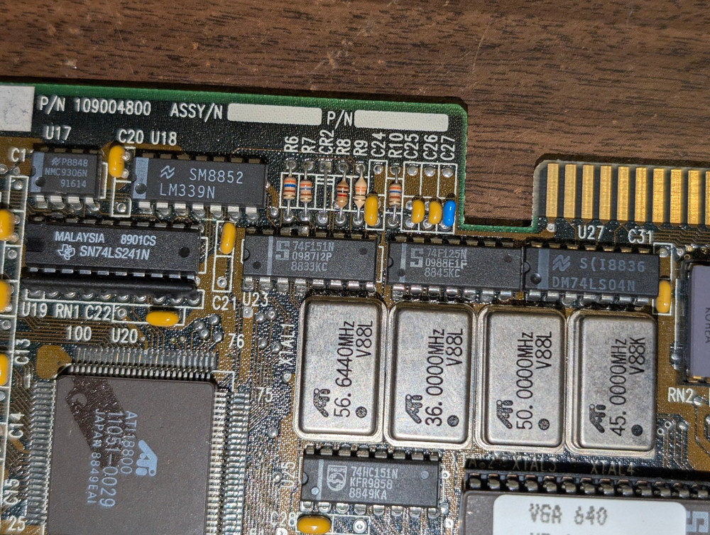 ATI VGA 640 graphics accelerator 1988; untested