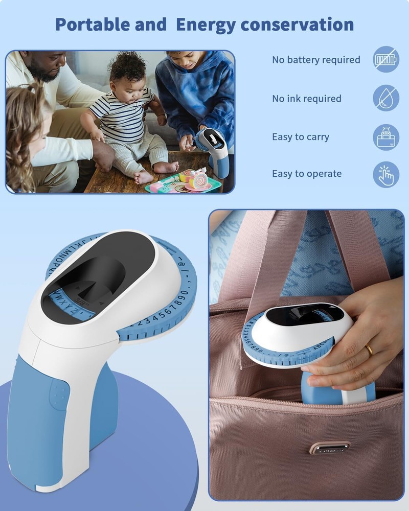 Phomemo Embossing Label Maker Machine with Tapes, E975 Portable Vintage Embossed