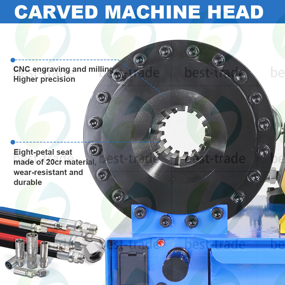 Portable 5600KN Hydraulic Hose Crimper Pipe Crimping Machine With 8 Sets Dies