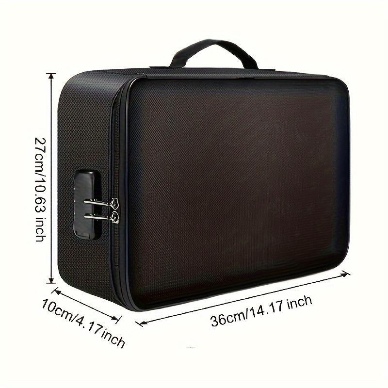 Multi-layer Large Capacity File Bag Password Briefcase Document Storage Bag