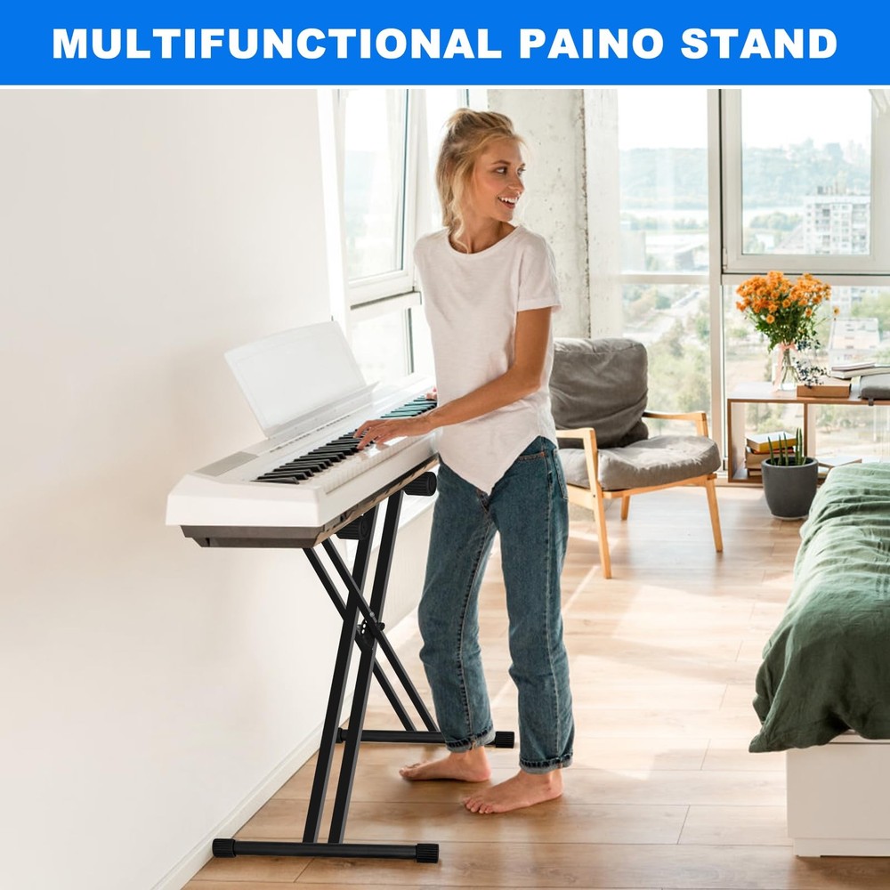 Double X Adjustable Keyboard Stand Heavy Duty