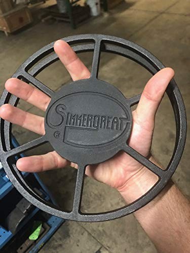 SIMMERGREAT CAST IRON COOKWARE, STOVE TOP HEAT DIFFUSER, TEMPERATURE CONTROL...