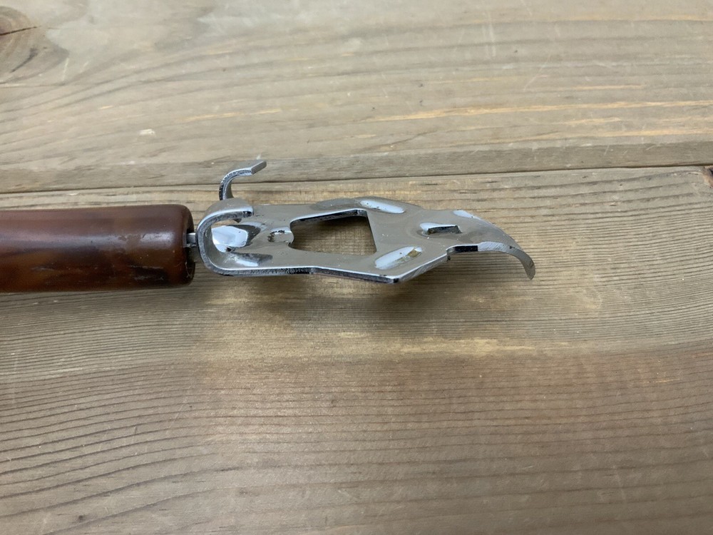 Vintage Can Bottle Opener Bakelite Handle Multi Purpose Gadget