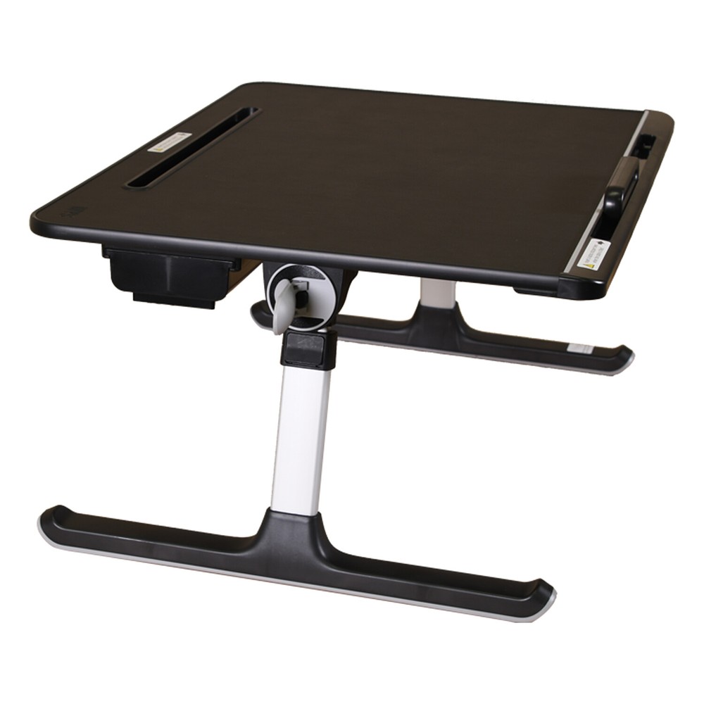 Adjustable Height and Angle Laptop Bed Tray Table Foldable Legs Drawer X-Large
