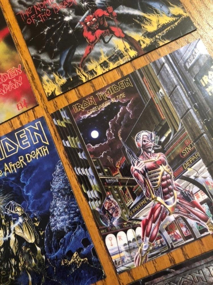 Iron Maiden fridge magnets full set