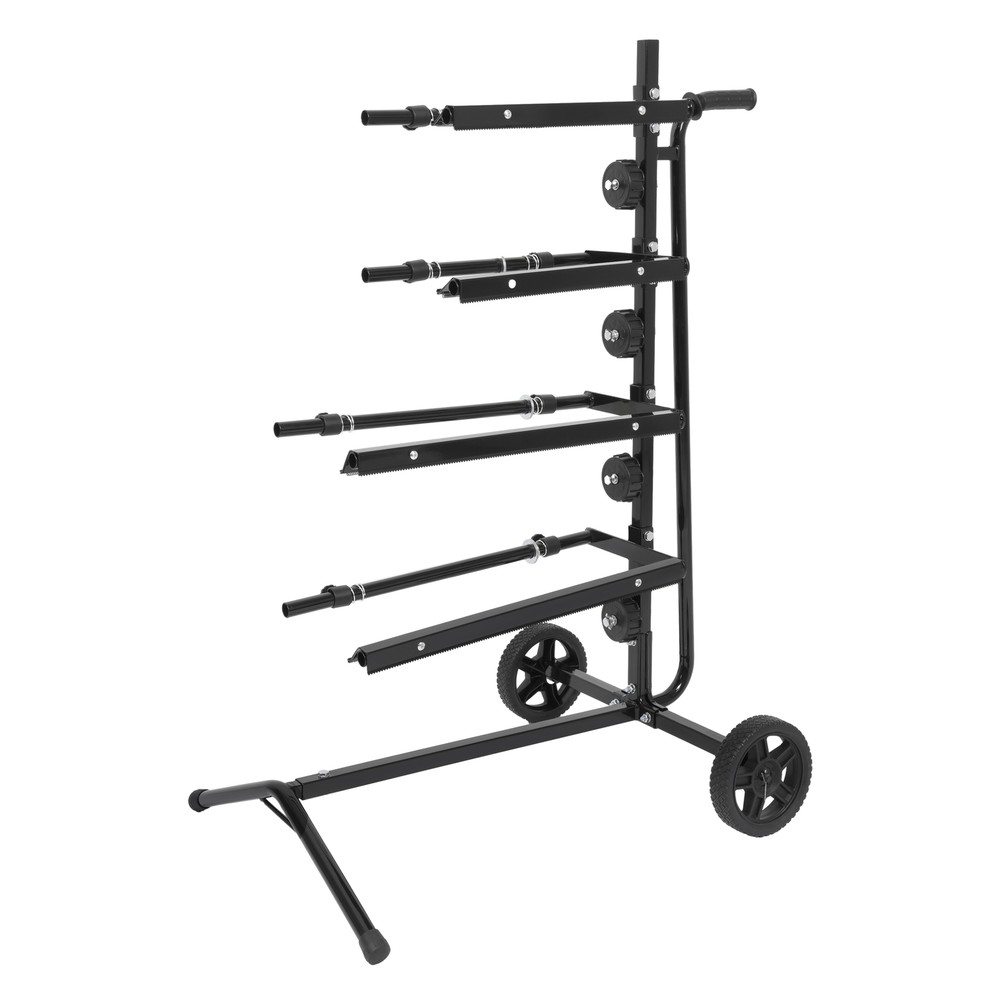 Mobile Masking Paper Machine Auto Body Paint Tree Stand Multiple Rolls Black