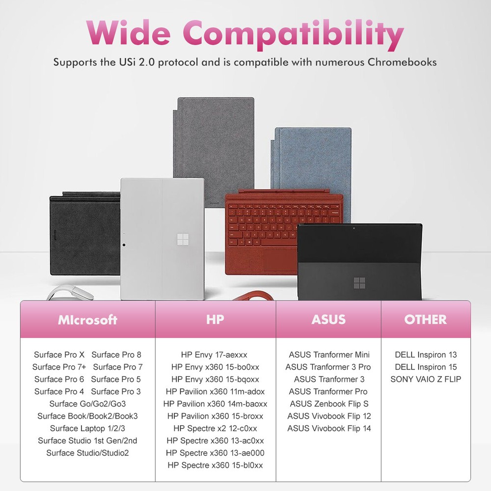 Surface Stylus Pen,Active Pencil,MPP2.0,Compatible with Surface Pro,ASUS,HP,DELL