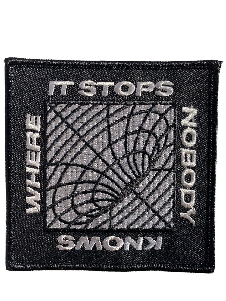 Where It Stops Nobody Knows! Punk Emo Trippy 3.5” Question Everything Patch