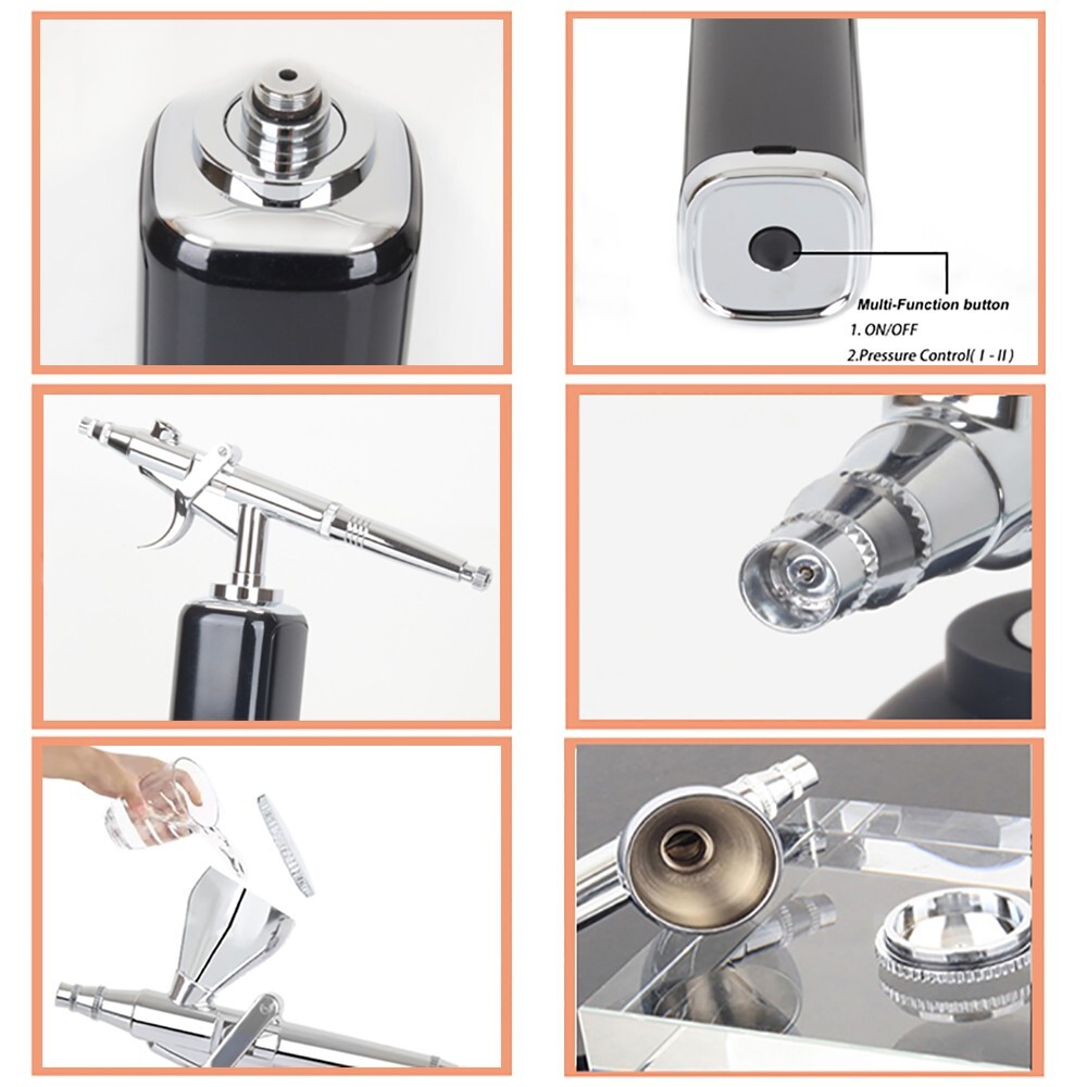 Pro Mini Airbrush Kit | Gravity-Fed Dual-Action | Complete Spray Set for Models
