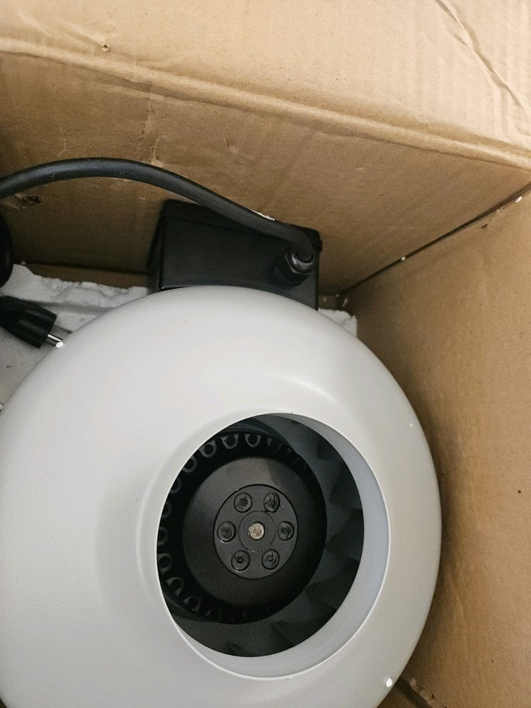 M-4 Metal Inline Duct Fan, 189 CFM, 4"