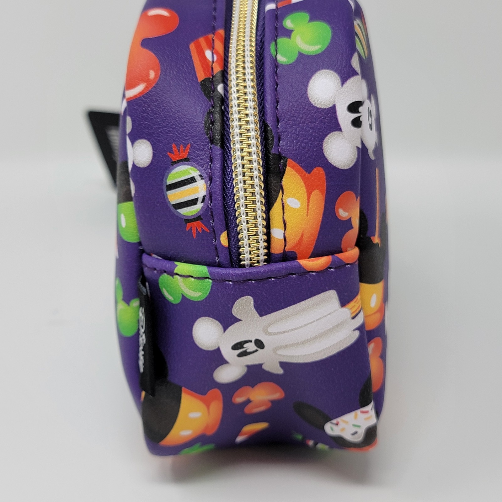 New! Loungefly Disney Mickey Mouse Halloween Treats Makeup Bag Cosmetic Pouch
