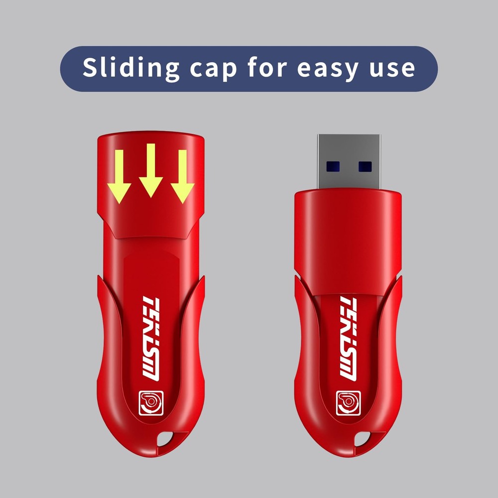 TEKISM 32GB 5 Pack USB 3.2 Gen 1 (USB 3.1) Flash Thumb Drive, External Data S...