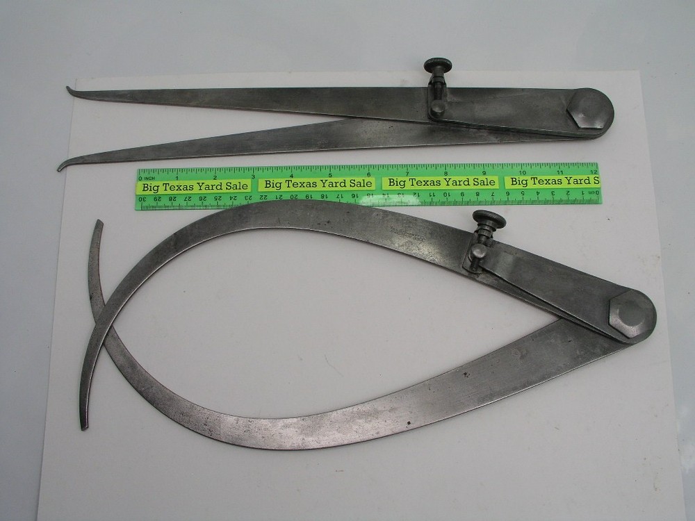 14" Leg Starrett Inside and Outside Caliper Set