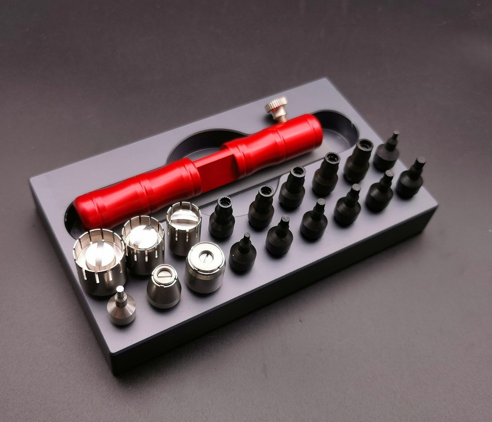 Professional Watch Tool Removing and Installing Chronograph Pusher Battery Case