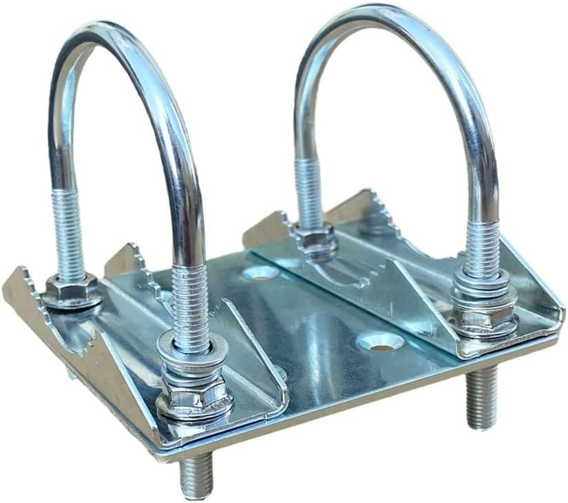 U-Bracket for Starlink Dish Pipe Adapter Mount Vertical Installation, Univers...