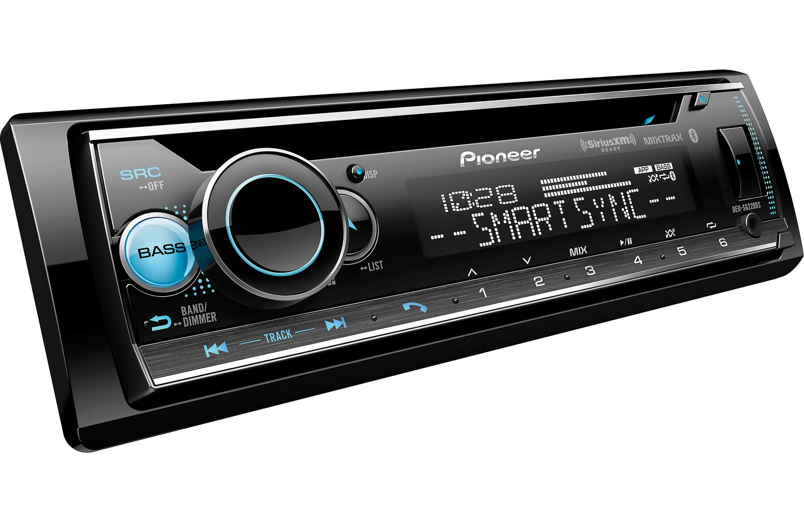 Pioneer DEH-S6220BS 1-DIN Bluetooth Car Stereo CD Player Receiver