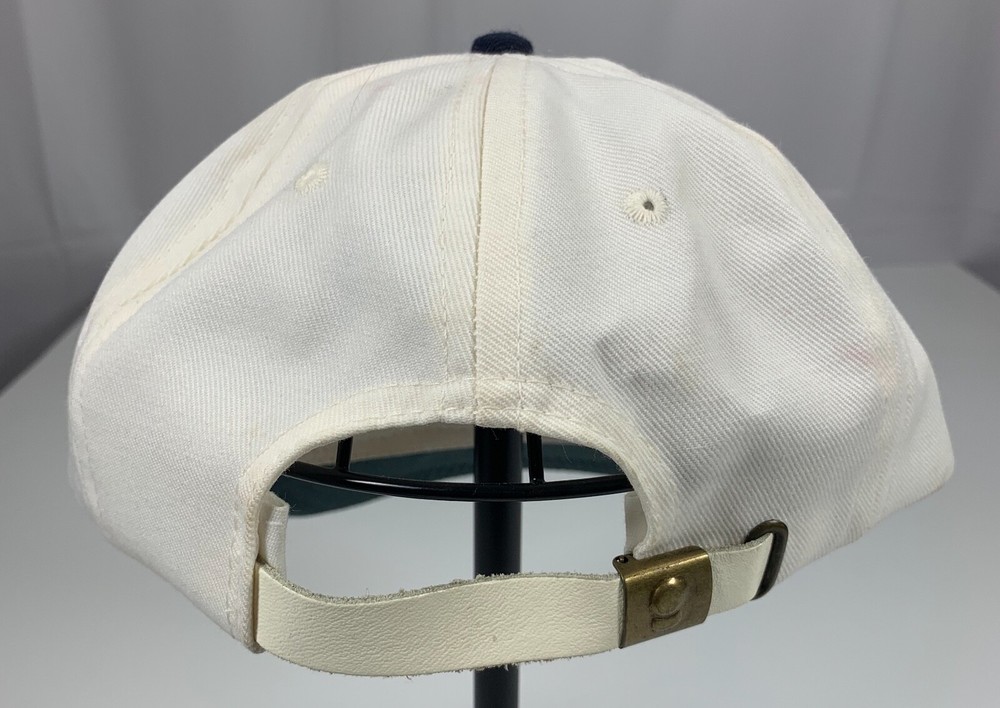 Copper Creek Golf Strapback Adjustable White Navy Blue USA Baseball Cap Hat