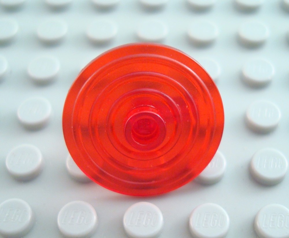 LEGO Translucent Red Round Space Minifig Shield