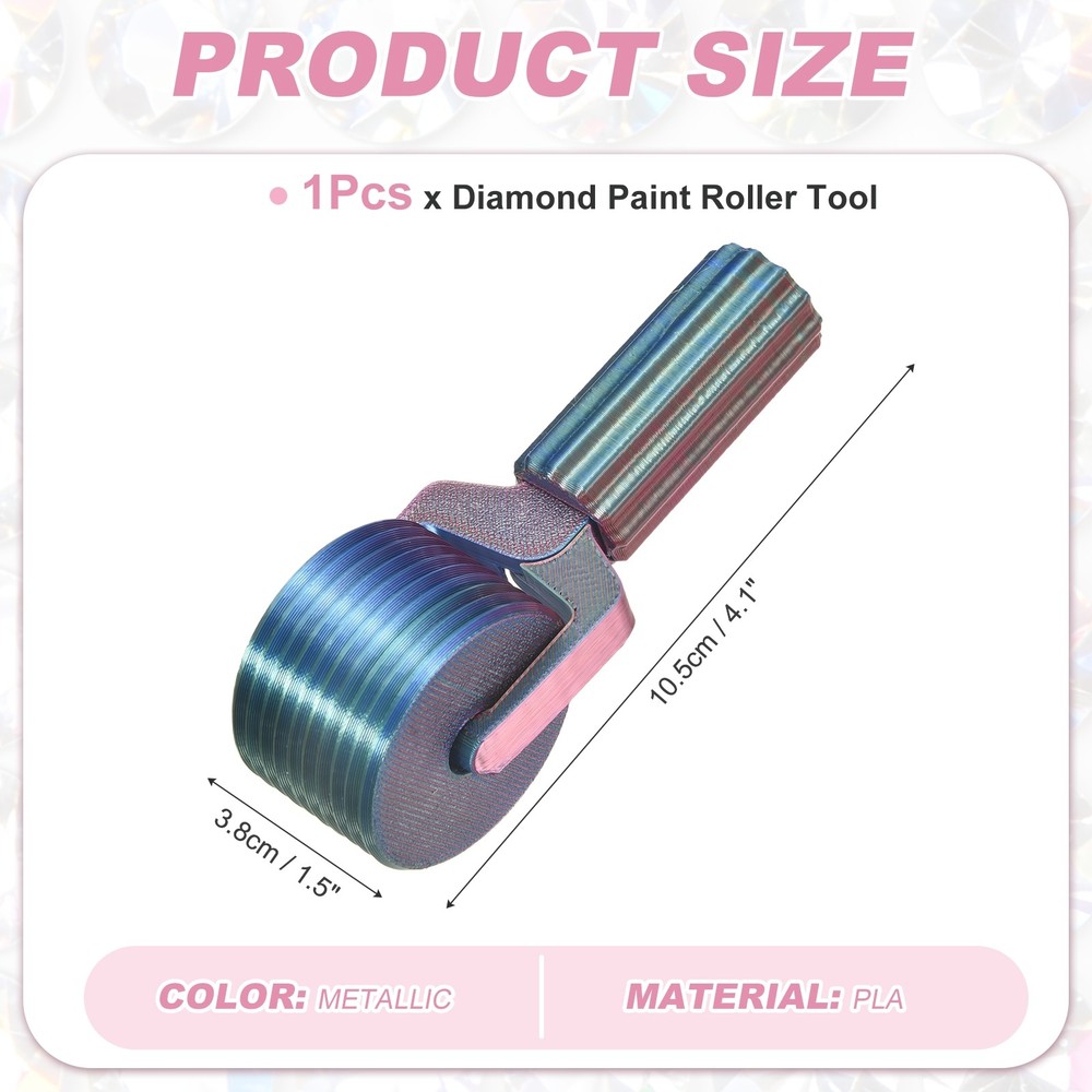 Diamond Art Roller, Detachable Diamond Paint Tools(Metallic)