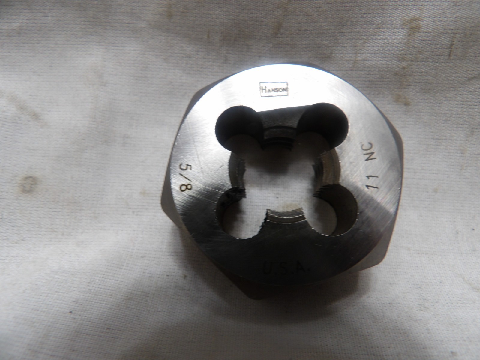 Hanson 5/8"-11 NC Hand Threading Die - Made in the USA