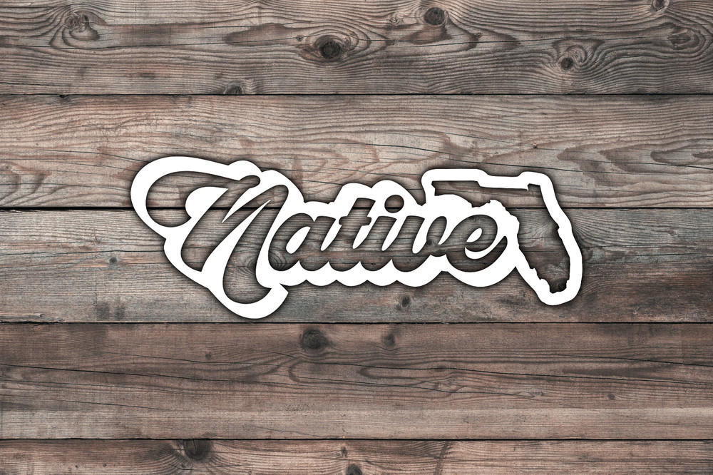 Florida Native Decal Sticker Vinyl Graphics