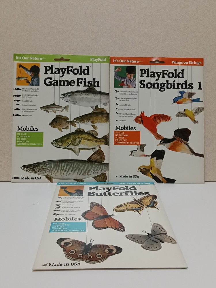 PlayFold Kits 3 Nature Themed  Mobile Educational Activity Kits