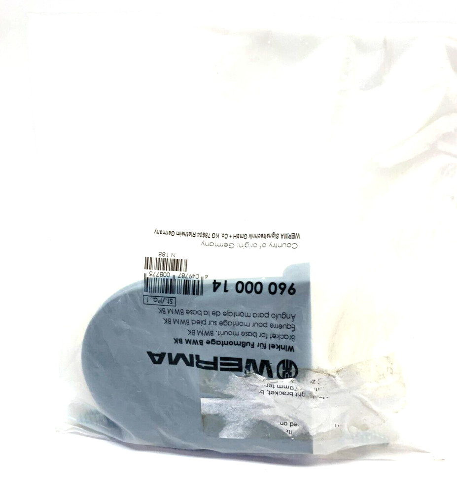 Werma 960 000 14 Bracket For Base Mount BWM BK