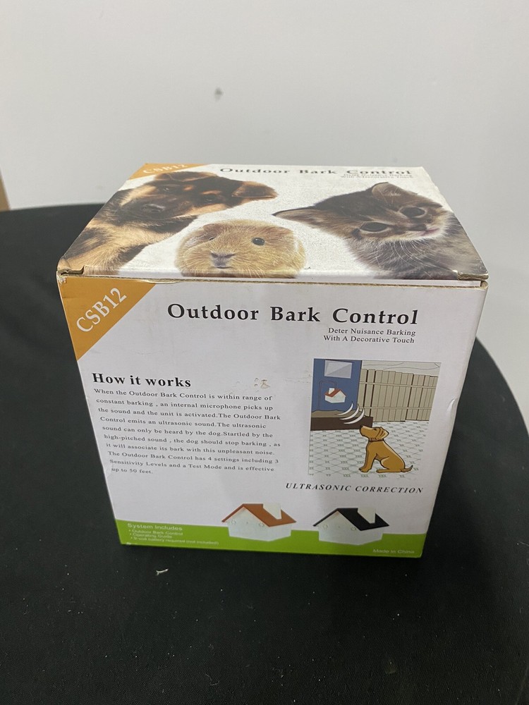 Outdoor Bark Control CSB12 Anti-Barking Device NIB