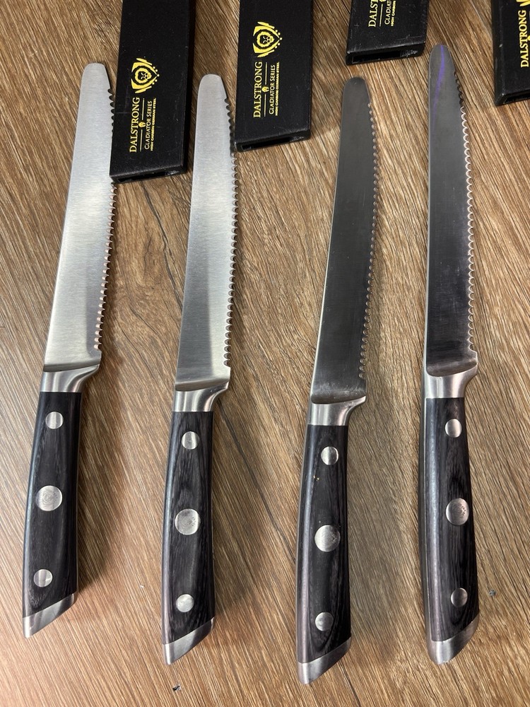 GLADIATOR SERIES 4-PIECE SERRATED STEAK KNIFE SET