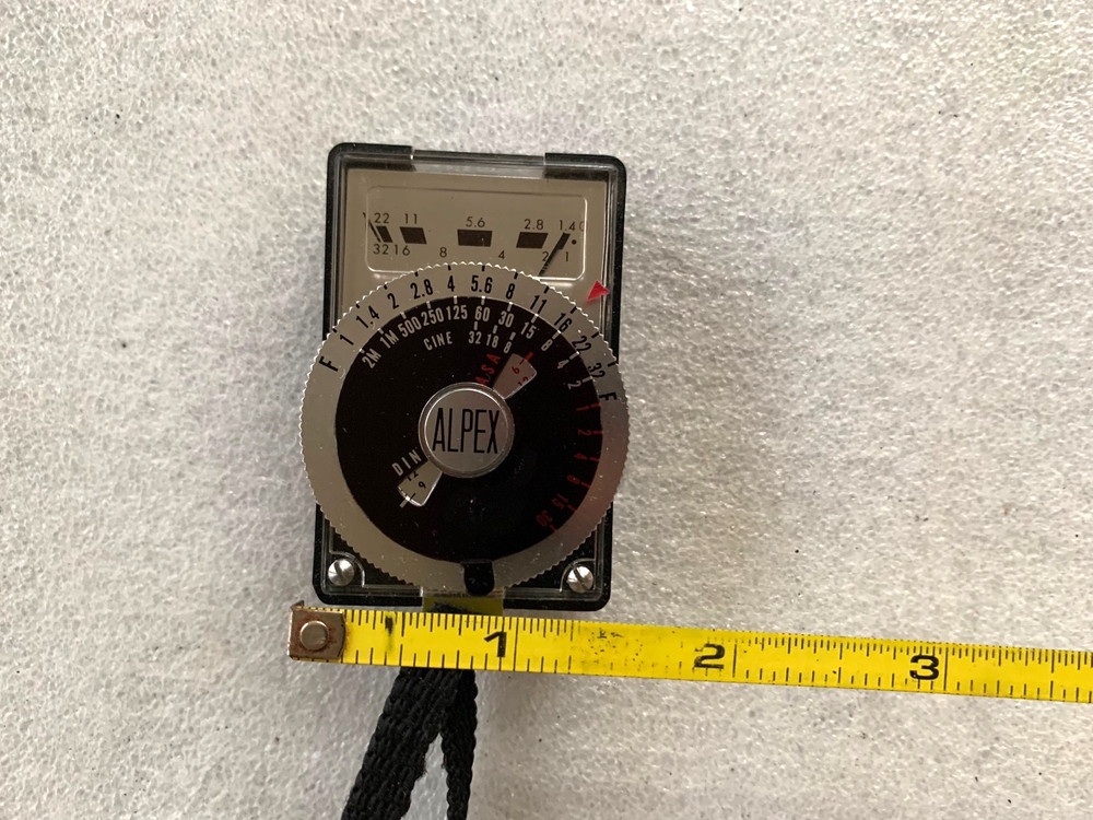 Vintage ALREX Camera Flash Light Exposure Meter-Tested