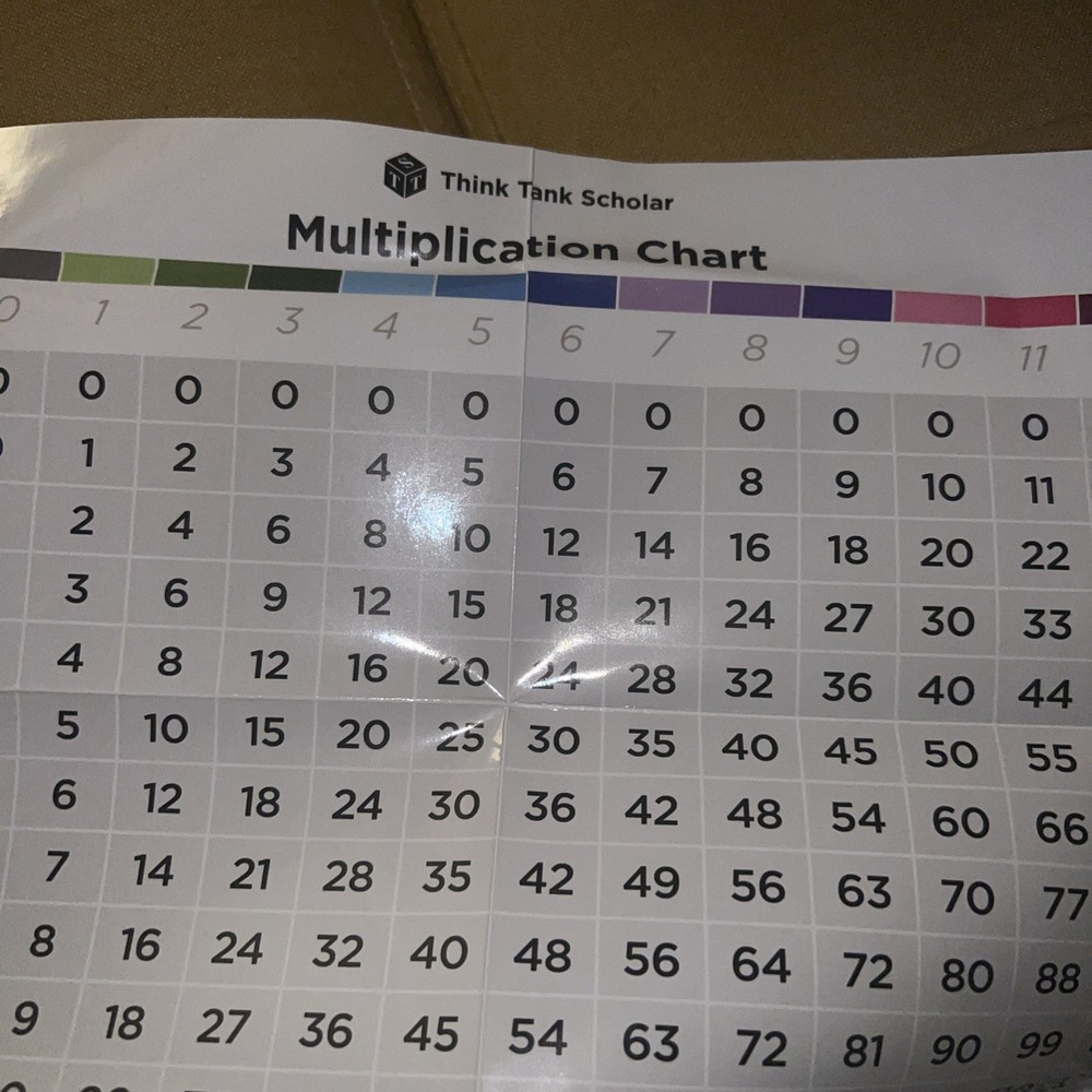 Think Tank Scholar Math Division,Multiplication Flash cards & Dice Bundle Fre🎁