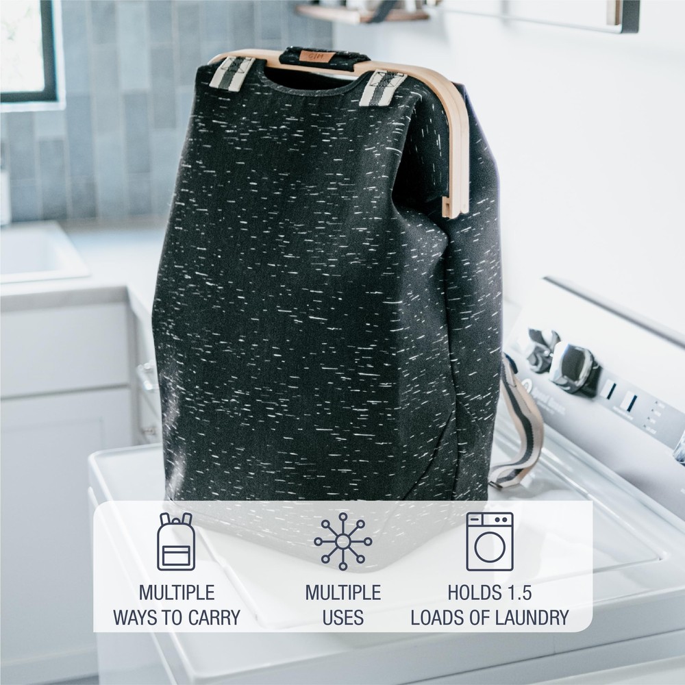 Laundry Bag Backpack 30 lb. Capacity Black Birch – Large Laundry Bag for Dorm...