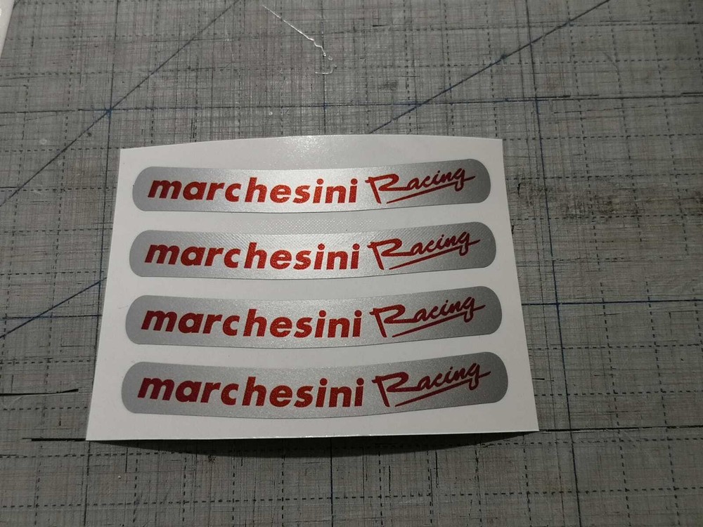 Set Adhesives for Rim Marchesini Racing Red Silver